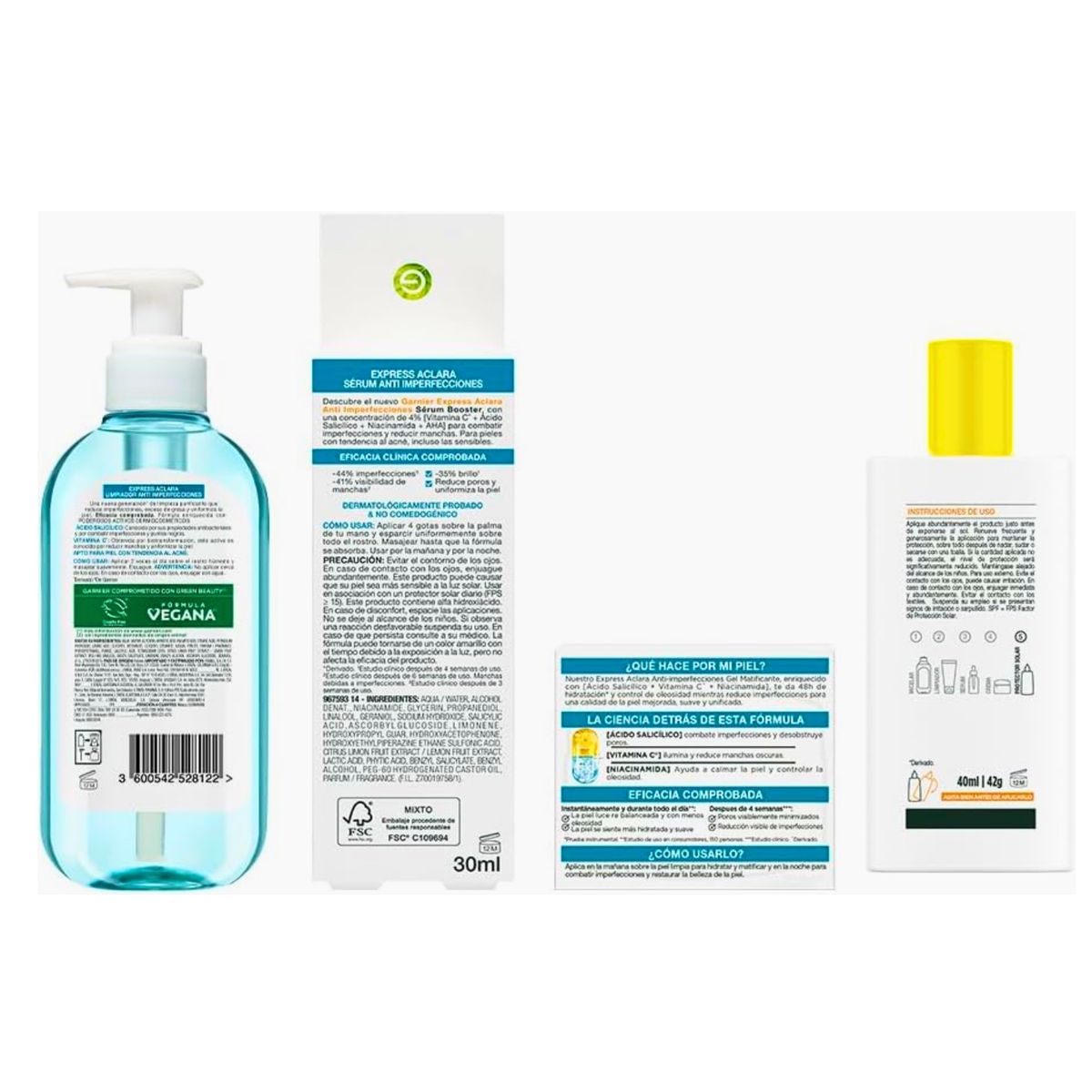 GARNIER - Kit Garnier Express Anti Imperfecciones