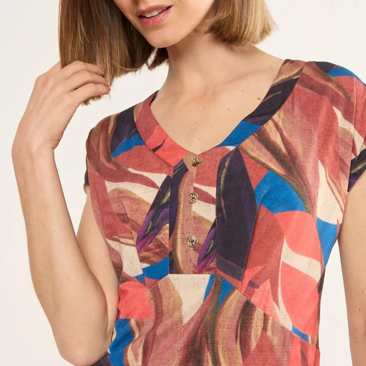 MA GRIFFE - Vestido Escote En V Mujer Negro Magriffe