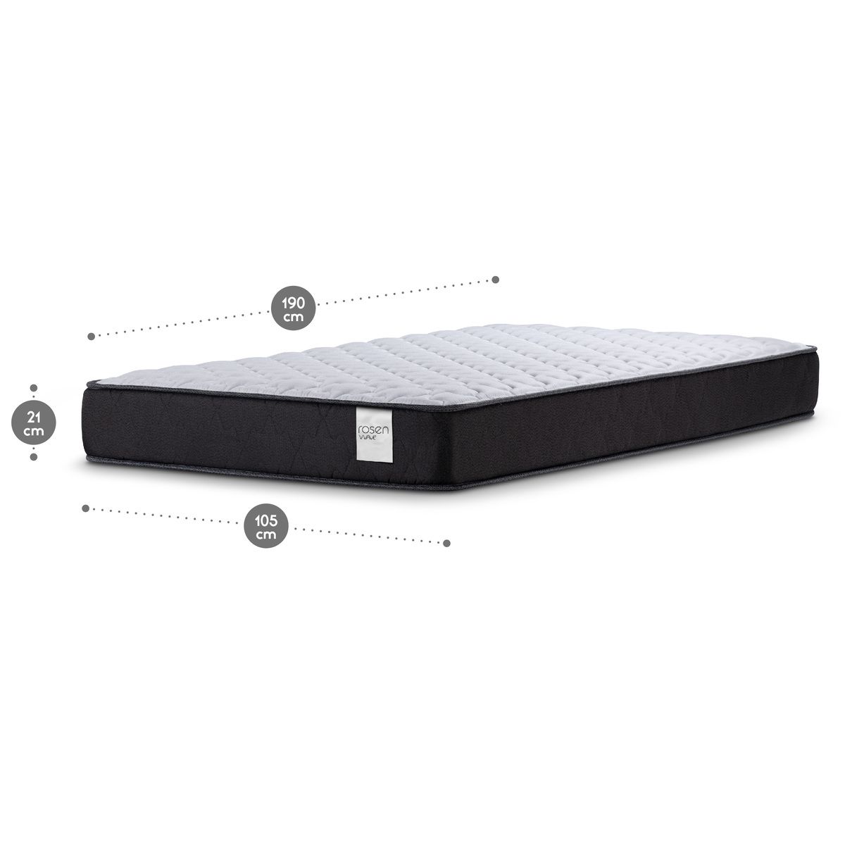 ROSEN - Colchón Rosen Wave 1,5 Plazas 105 X 190 Cm