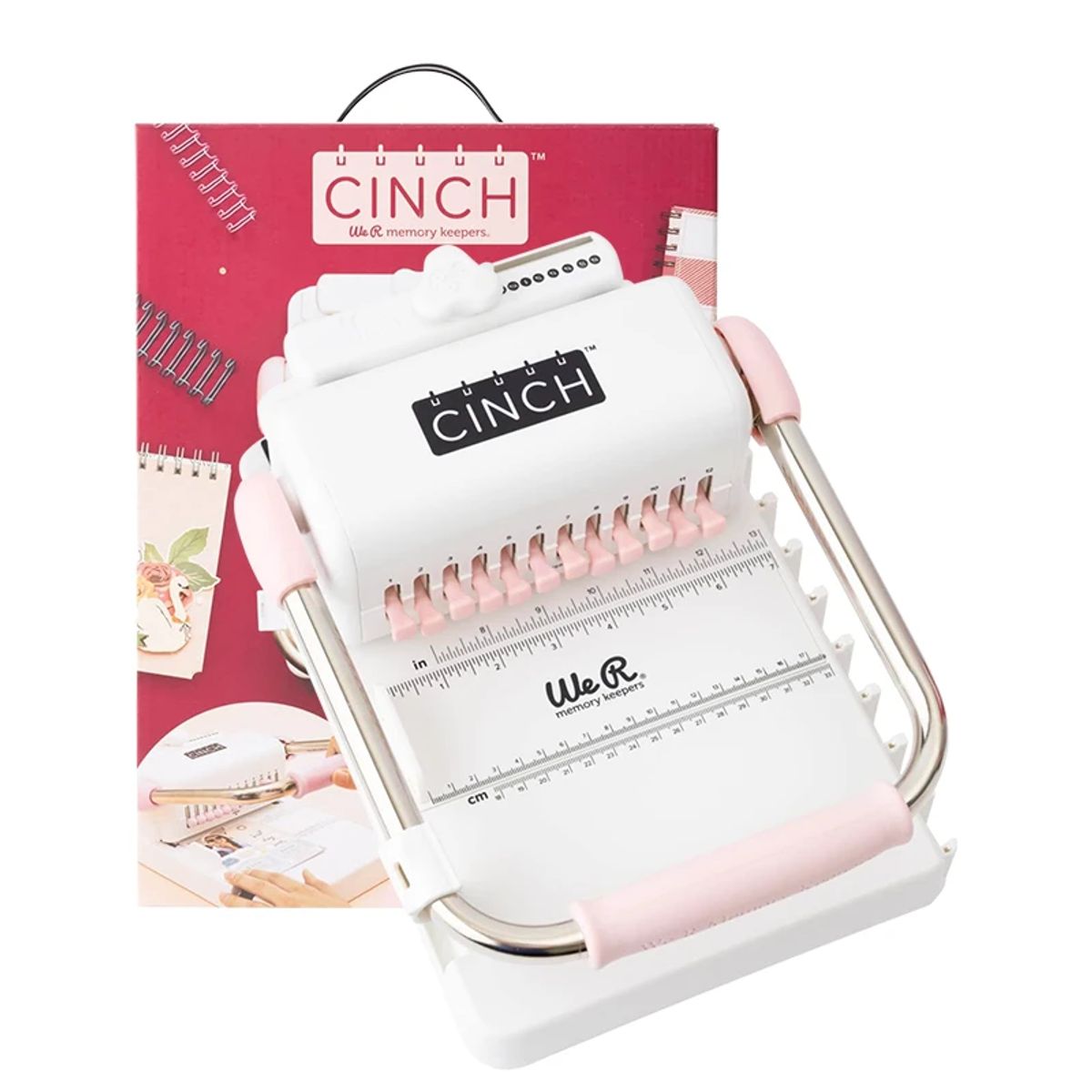 CINCH - Kit Encuadernadora Cinch Rosa + Papel Adhesivo + Planners