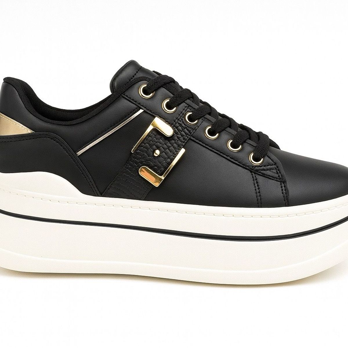 BOTELI - Zapatillas Negro para Dama con Plataforma