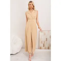 LIKE SHOP - Enterito Largo Mujer Formal Casual Calidad Premium Cuello V 3356