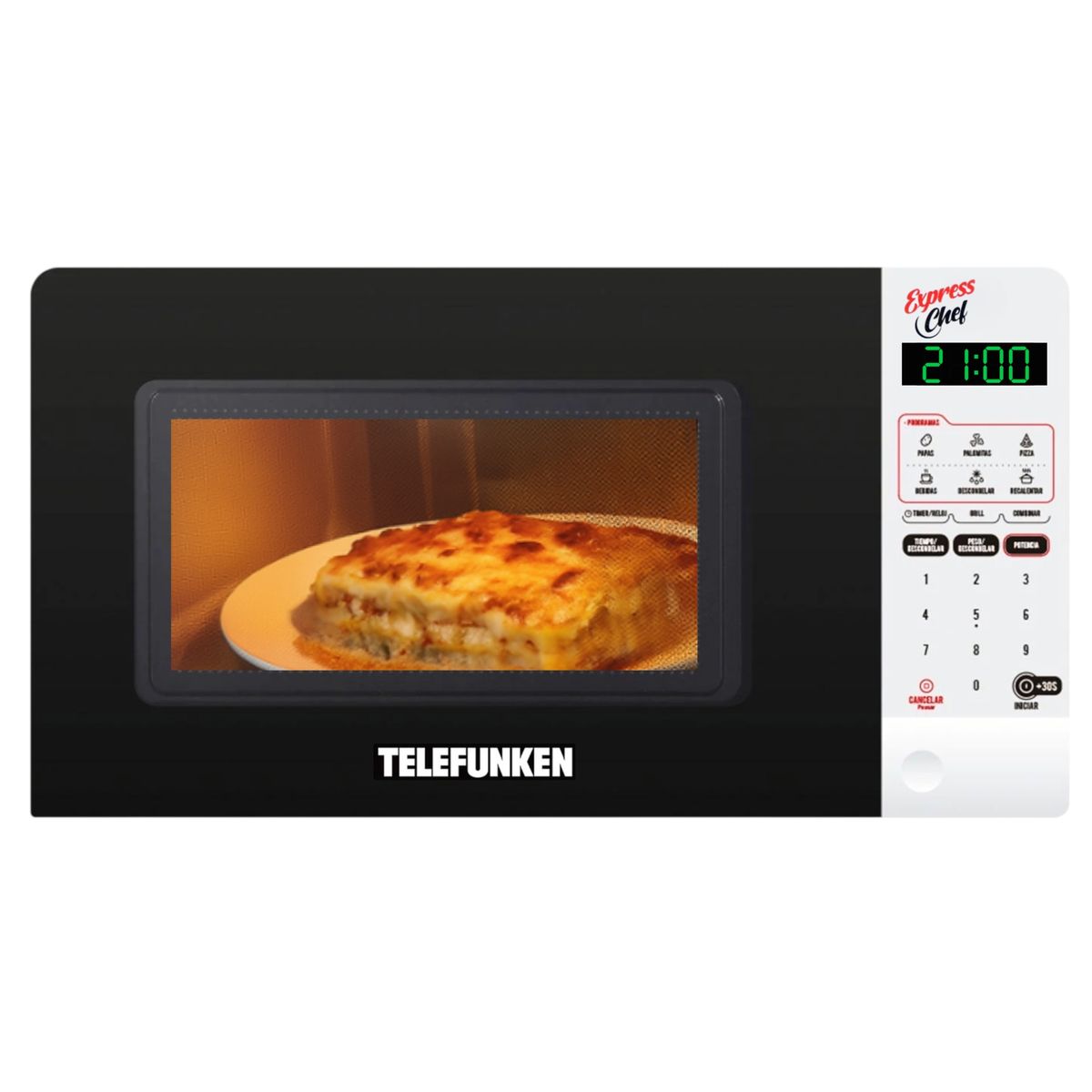 TELEFUNKEN - Microondas Express Chef Digital 20 Litros 700W  TFK-20DG SEC