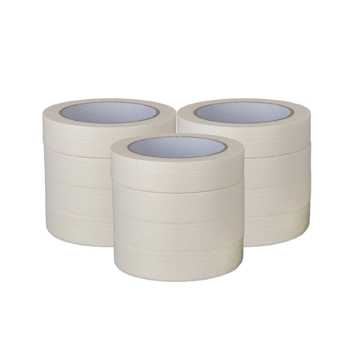 GENERICO - Cinta Papel Masking Tape 24mm*40m - Pack Mayorista - 12 uds