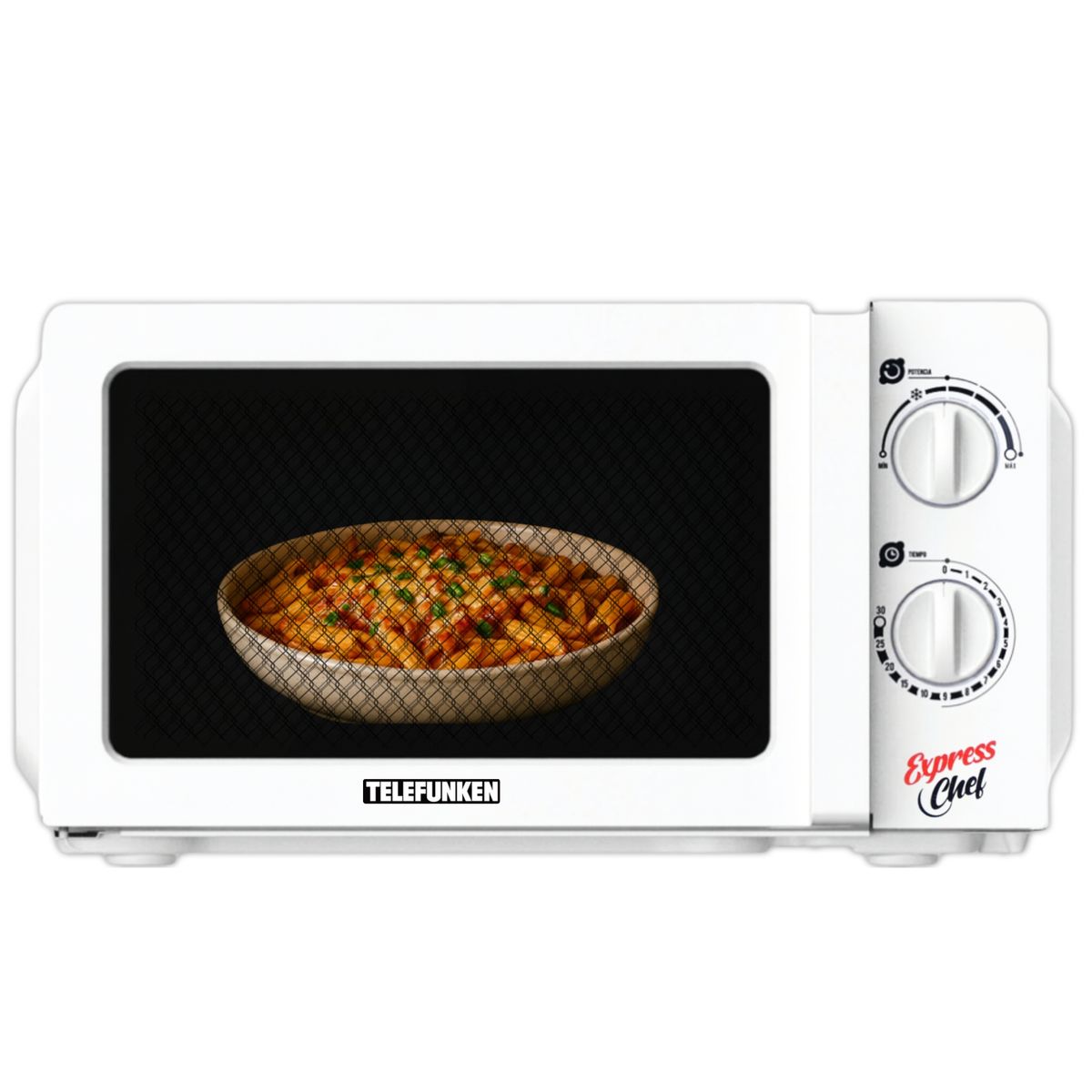 TELEFUNKEN - Microondas Express Chef Análogo 20 Litros 700W  TFK-20A SEC