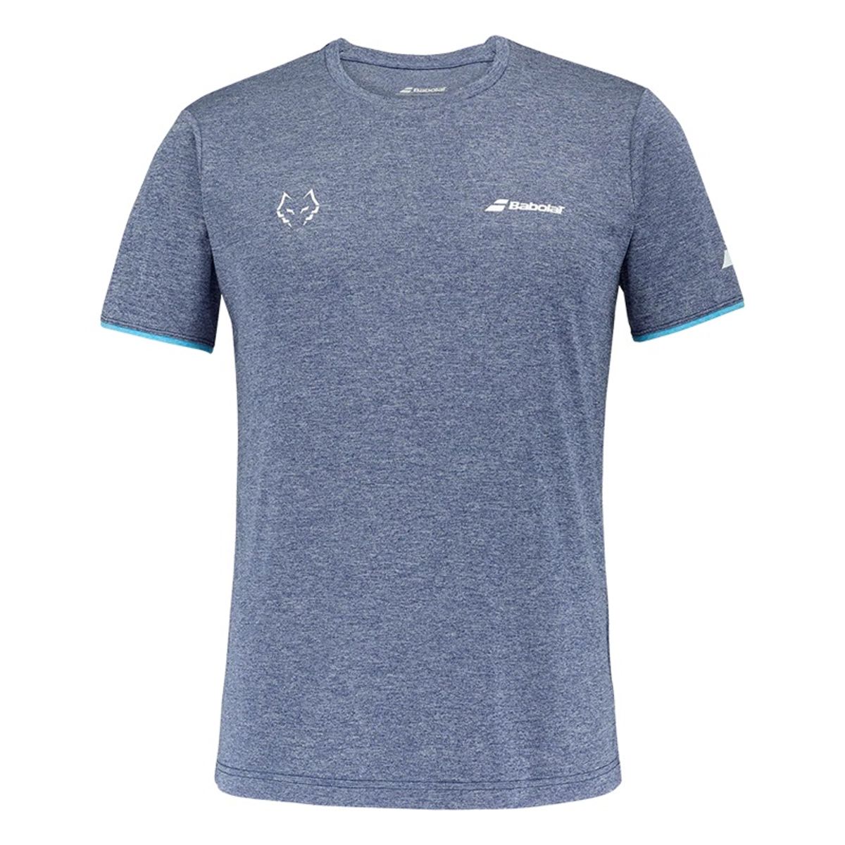 BABOLAT - Polera Babolat Crew Neck Tee Juan Lebron AzulGris Tenis Padel