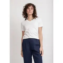 CANADIENNE - Polera Mujer Altea Algodón Peruano Blanco