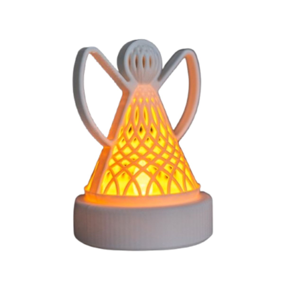 GENERICO - Portavelas LED- Ángel Navideño