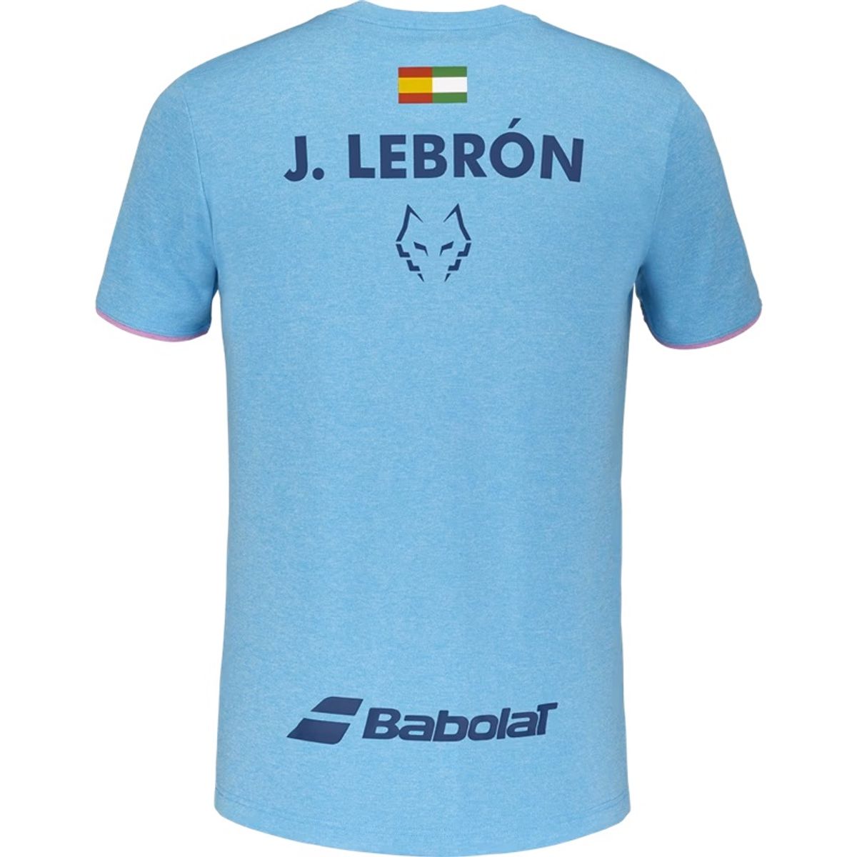 BABOLAT - Polera Babolat Crew Neck Tee Juan Lebron Azul Claro Tenis Padel