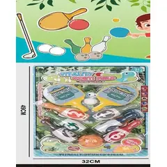 GENERICO - Set juego mini bowling con ping pong 49 x 32cm