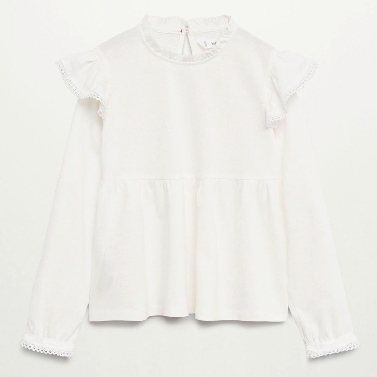 MANGO KIDS - Polera Manga Larga Niña