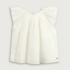 OPALINE - Blusa Blanca de Niña
