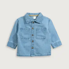 OPALINE - Camisa Niño Azul De Mezclilla