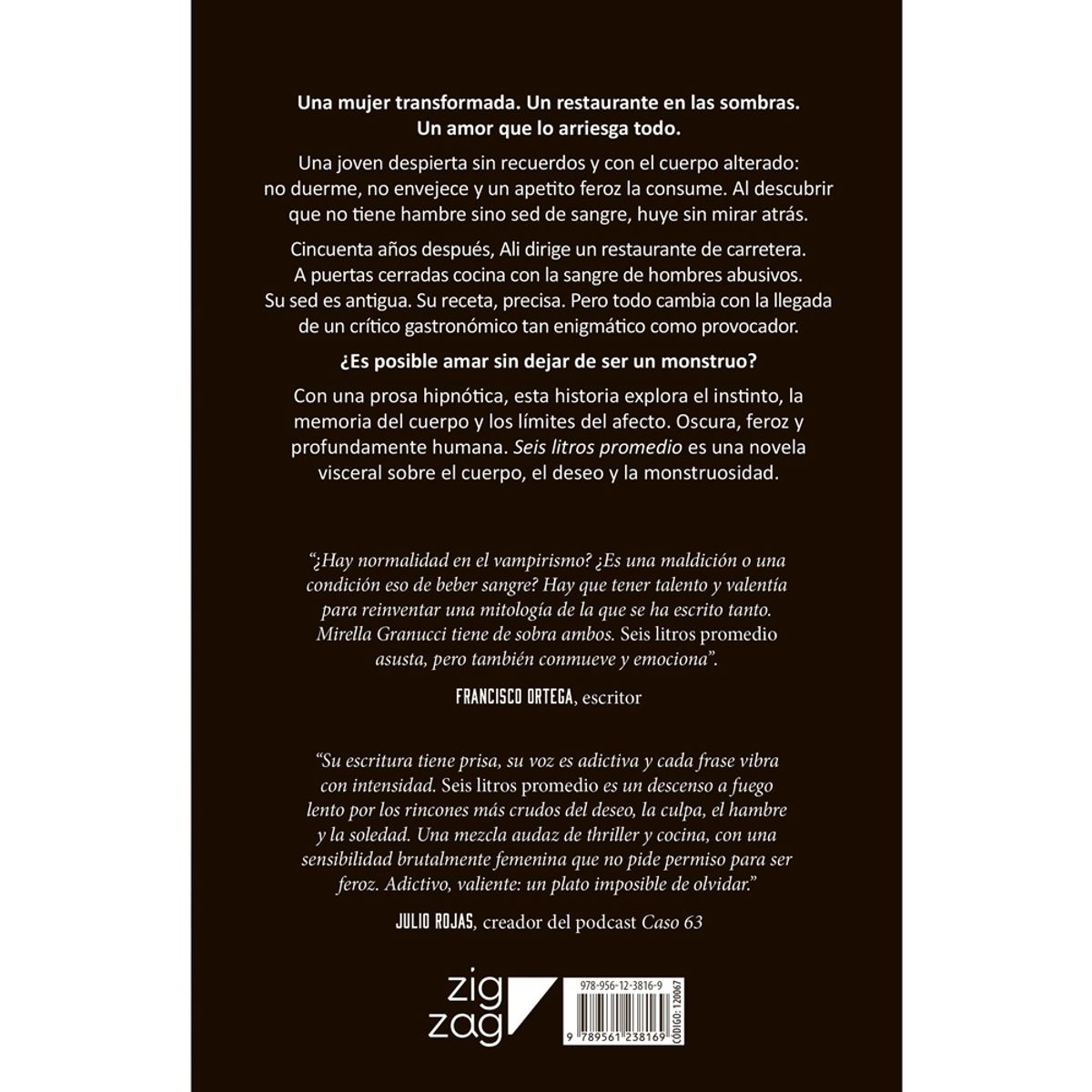 ZIG ZAG - Libro SEIS LITROS PROMEDIO