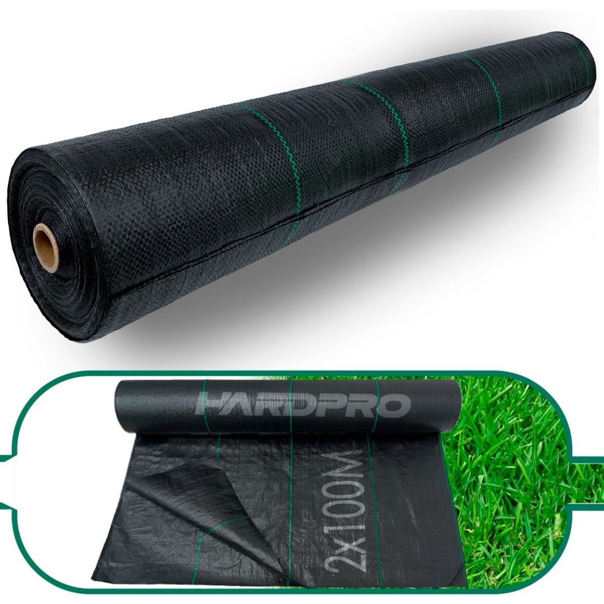 HOMEBRANDT - Malla Antimaleza De 2x100 Mts Tela Rollo Ground Cover Planta