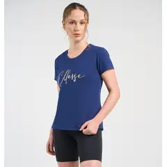 ELLESSE - POLERA MUJER ALMENDRA AZUL MARINO