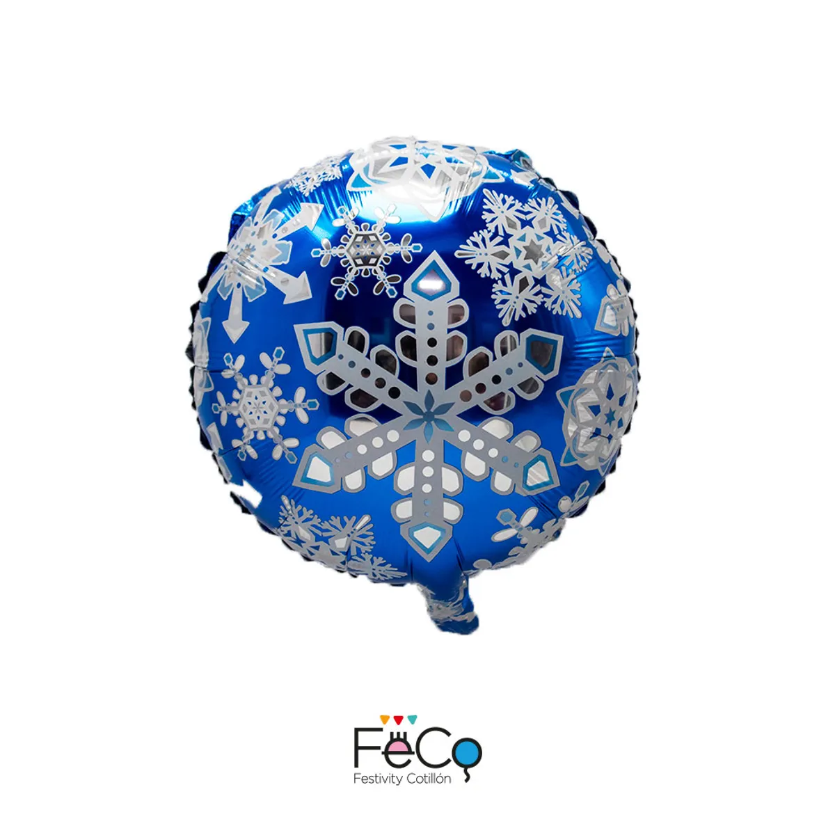 GENERICO - GLOBO METALICO 18 DULCES SNOWFLAKES X1 UNI