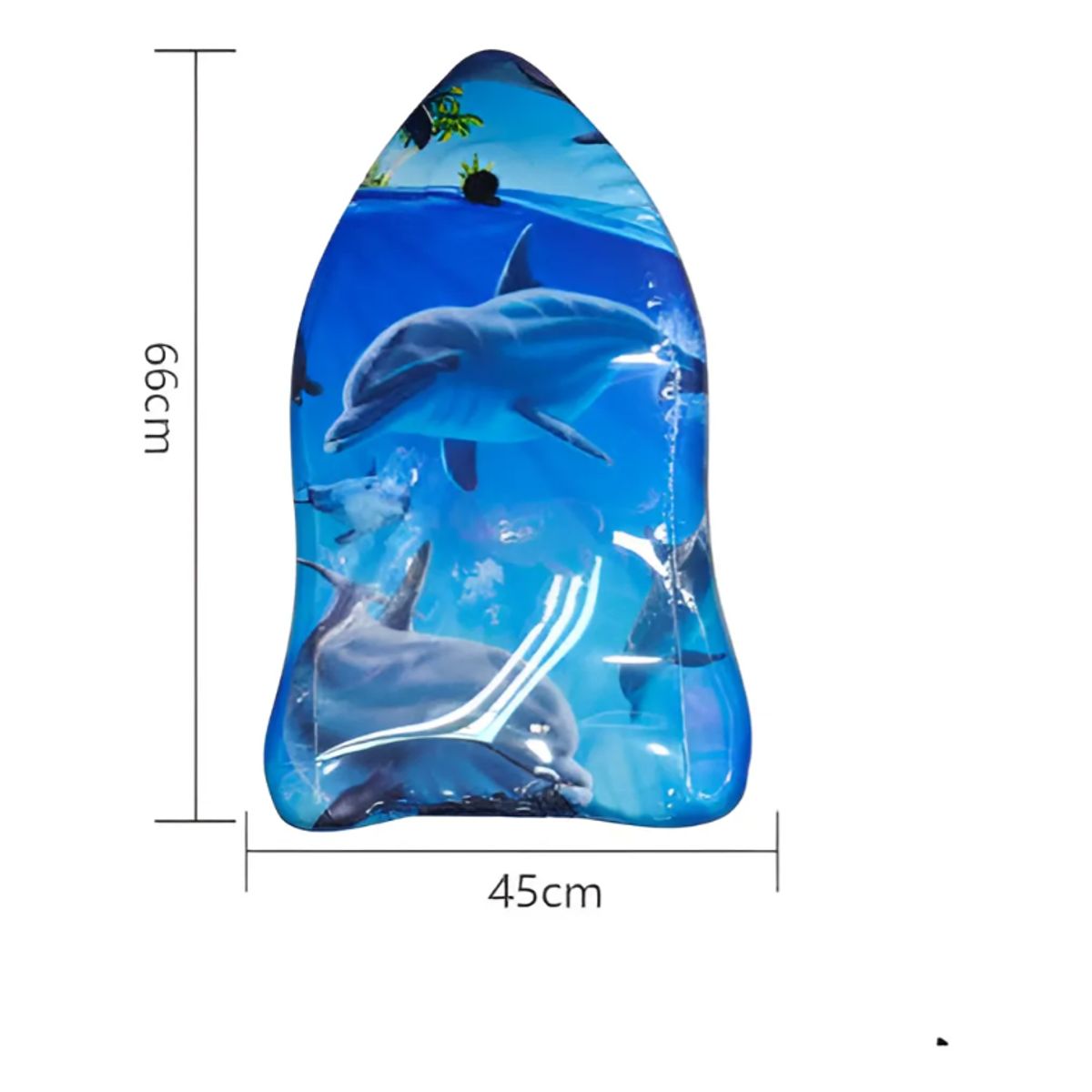 GENERICO - Tabla De Surf Azul 66cmx45cm
