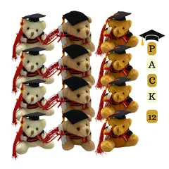 EKOL TACTICA MILITAR - Pack 12 Ositos Surtidos Graduación Obsequio Regalo