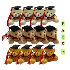 EKOL TACTICA MILITAR - Pack 12 Ositos Surtidos Graduación Obsequio Regalo