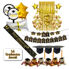 EKOL TACTICA MILITAR - Set Graduación Juvenil Globos Birretes Celebración