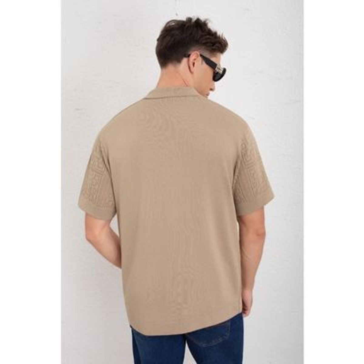 LIKE SHOP - Camisa Hombre Hilo Algodon Verano Calidad Premium Diseño Cuadros 7223