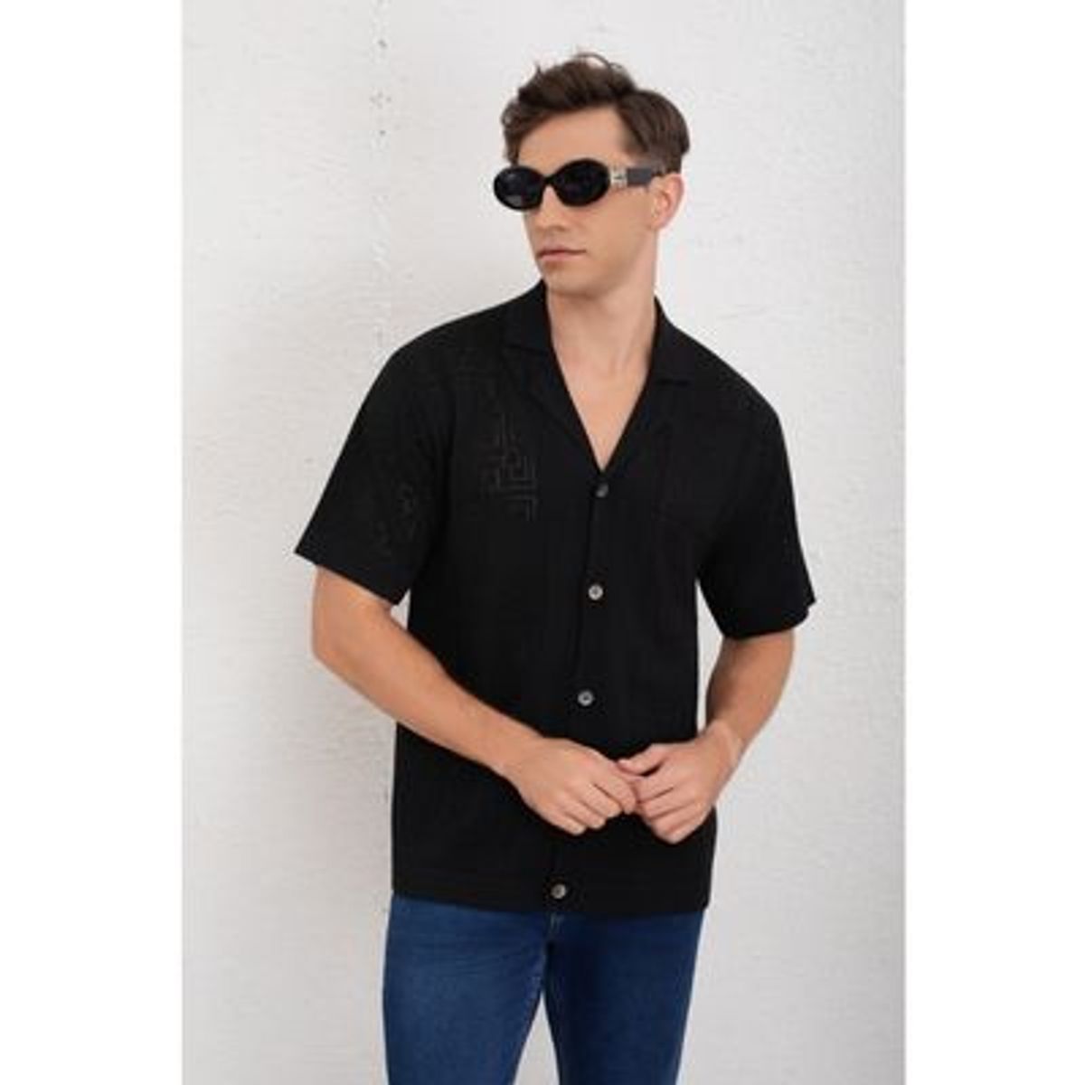 LIKE SHOP - Camisa Hombre Hilo Algodon Verano Calidad Premium Diseño Cuadros 7223