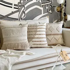 MANDIRHOME - SET 3 FUNDAS COJÍN HUGO, PACO Y CALMA + REGALO