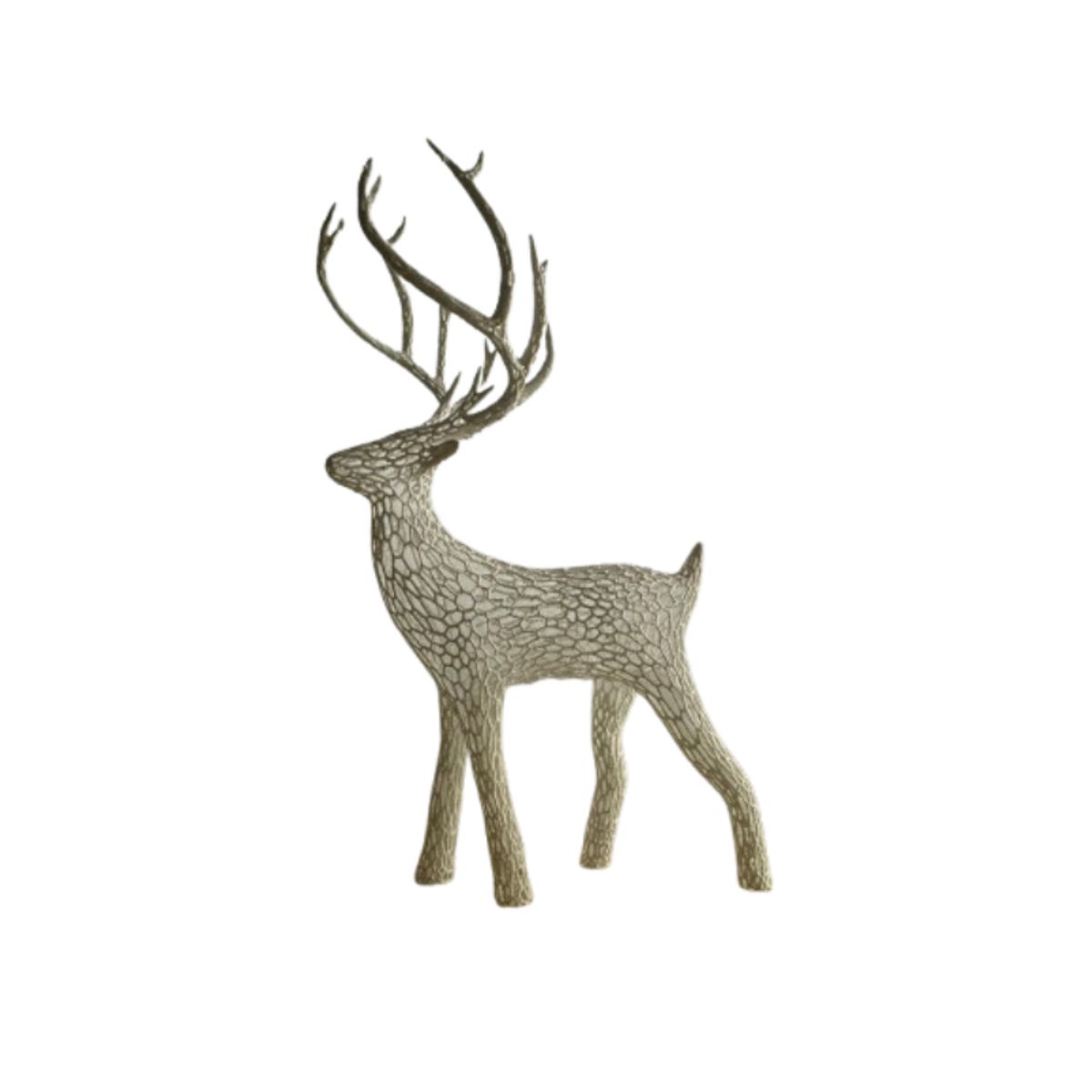 GENERICO - Adorno de Navidad - Ciervo Voronoi