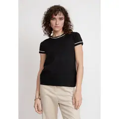 CANADIENNE - Polera Mujer Jazmin Viscosa Negro