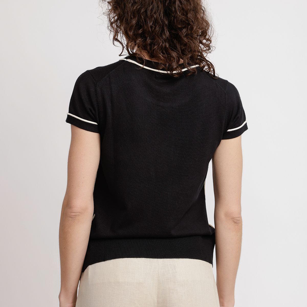 CANADIENNE - Polera Mujer Jazmin Viscosa Negro