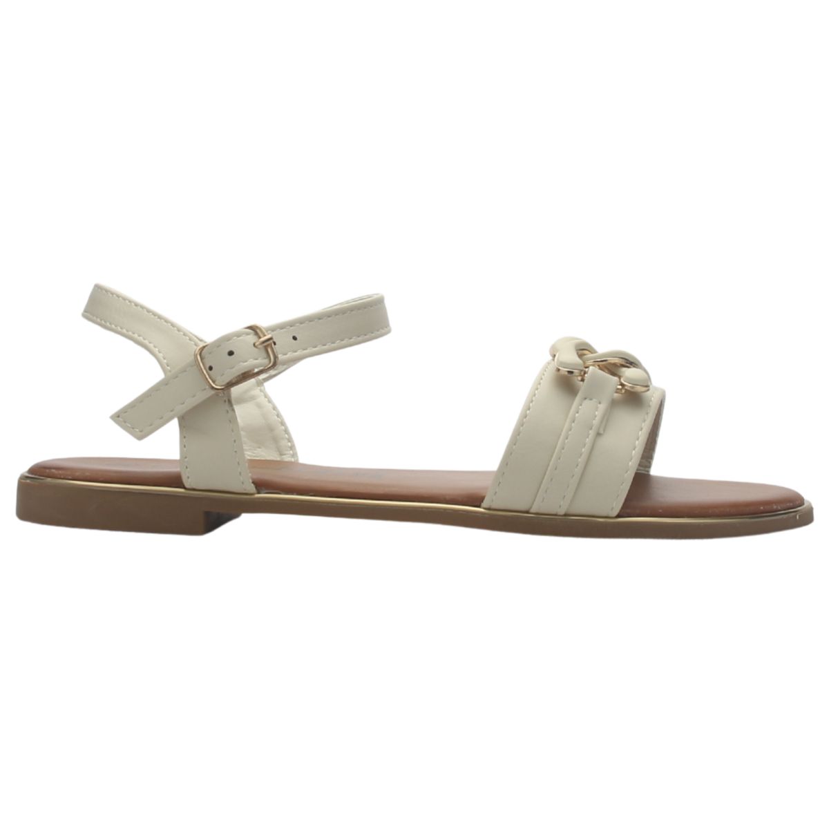 CHALADA - Sandalia Mujer Beige Casual Chalada Buckel-3