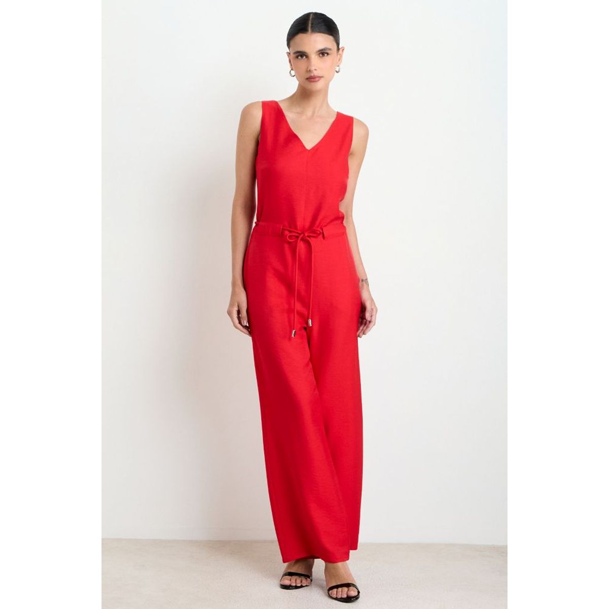 ASH - Enterito Liso Con Cordon Mujer Rojo Ash