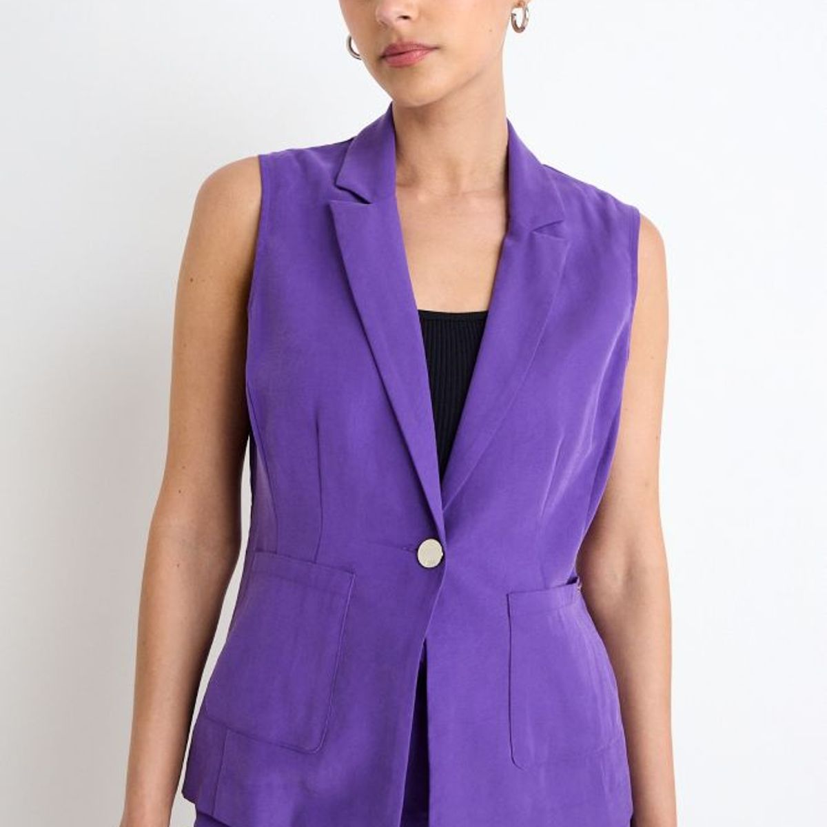 ASH - Blazer Liso Mujer Morado Ash