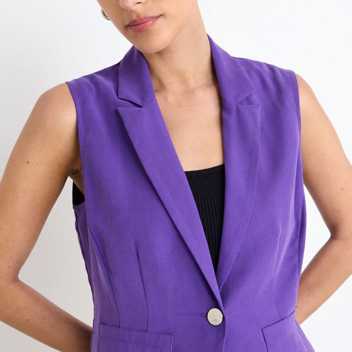 ASH - Blazer Liso Mujer Morado Ash