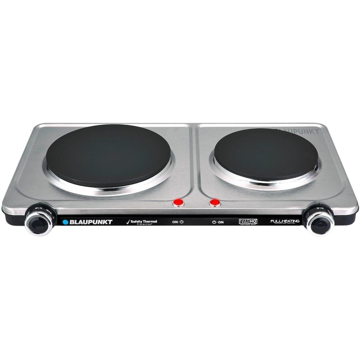 BLAUPUNKT - Cocina Encimera Eléctrica Inox Dual Burner 2200W AE12900 SEC