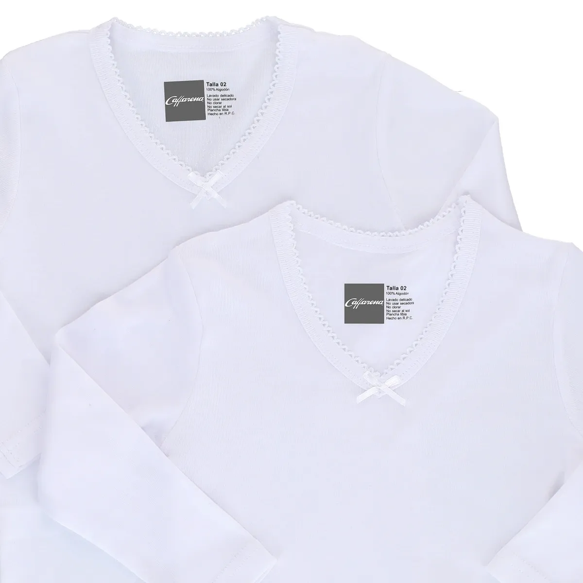 CAFFARENA - Camiseta manga larga algodón pack 2 Caffarena