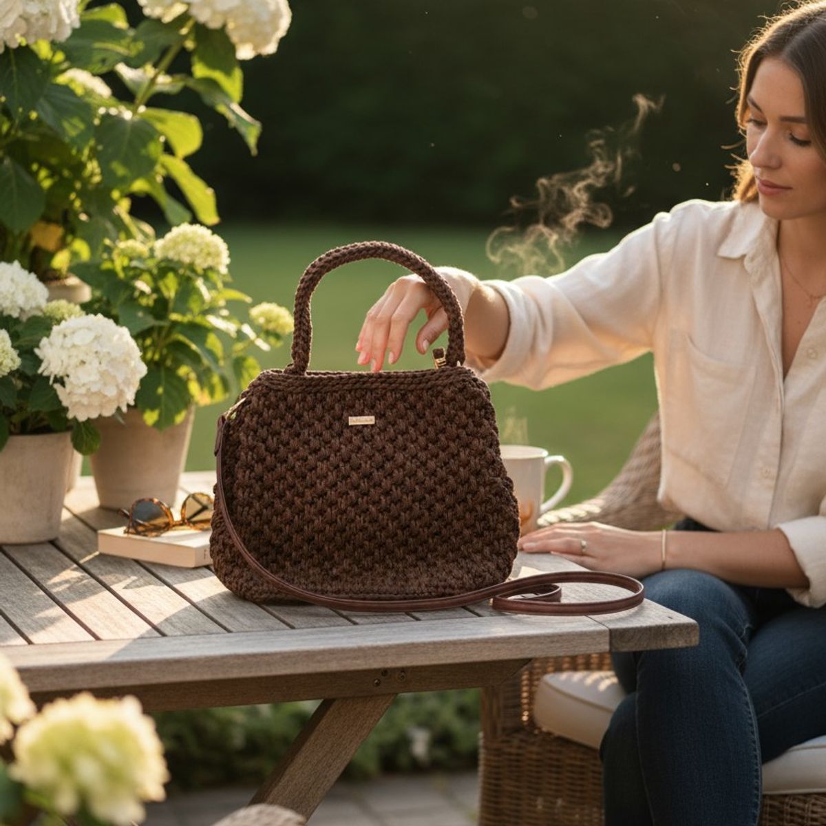 GENERICO - Cartera de crochet Modelo Patagua