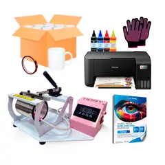 GENERICO - Impresora Epson L1250 + Estampadora de tazas 11oz para sublimación