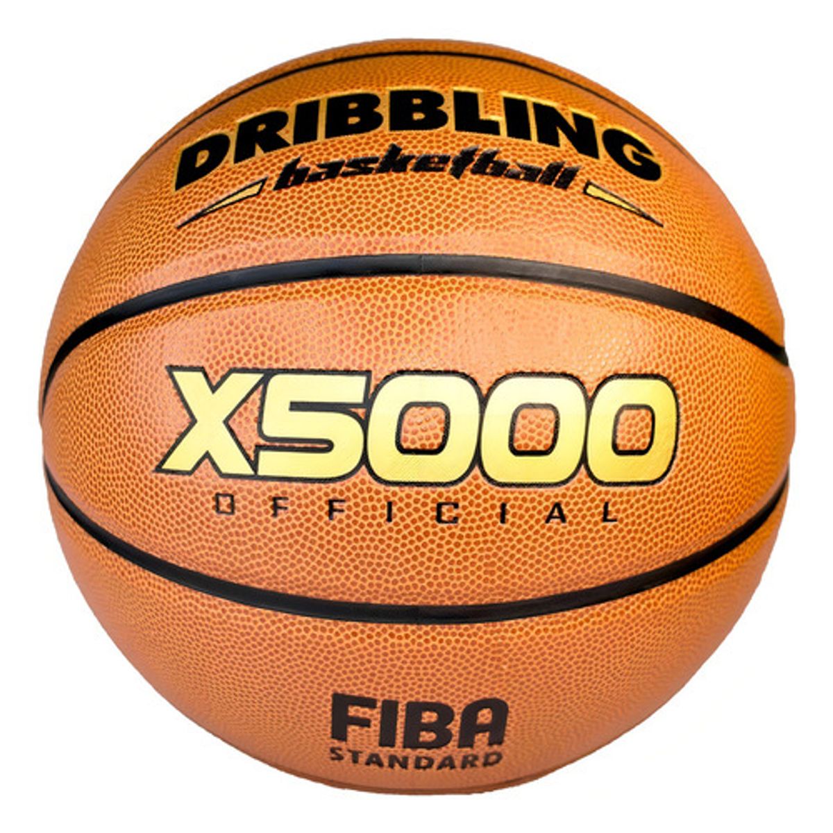 GENERICO - Balón Basketball Basquetbol X5000 N° 7 Drb Cuero Pu Color Naranja Oscuro