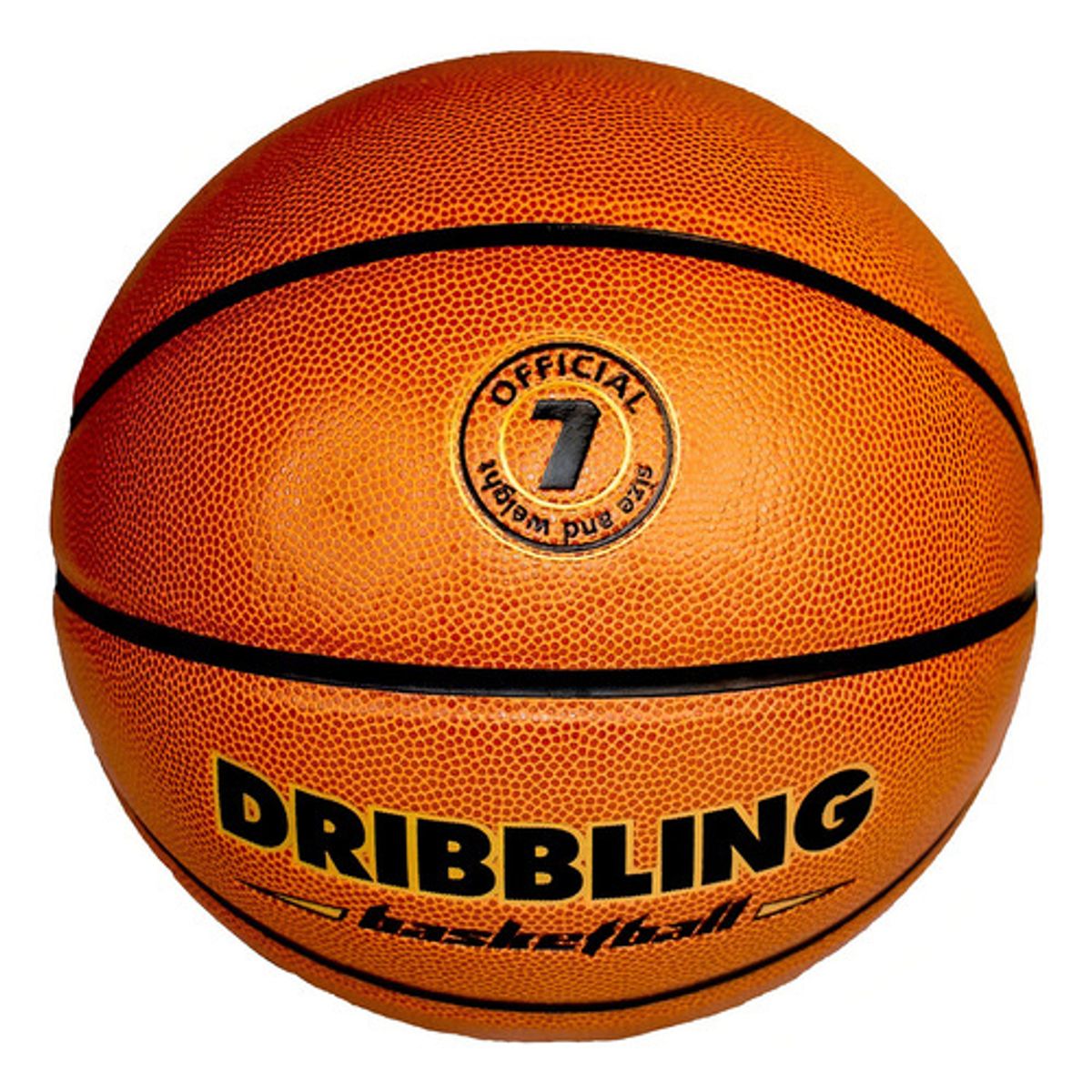 GENERICO - Balón Basketball Basquetbol X5000 N° 7 Drb Cuero Pu Color Naranja Oscuro