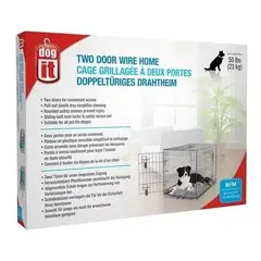 GENERICO - Jaula Transportadora Metalica Dos Puertas Dog It