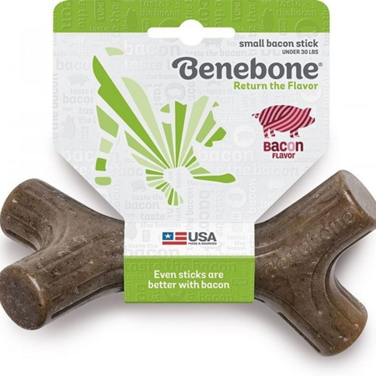 GENERICO - Hueso Para Tu Perro, Marca Benebone Stick Bacon Medium Eeuu
