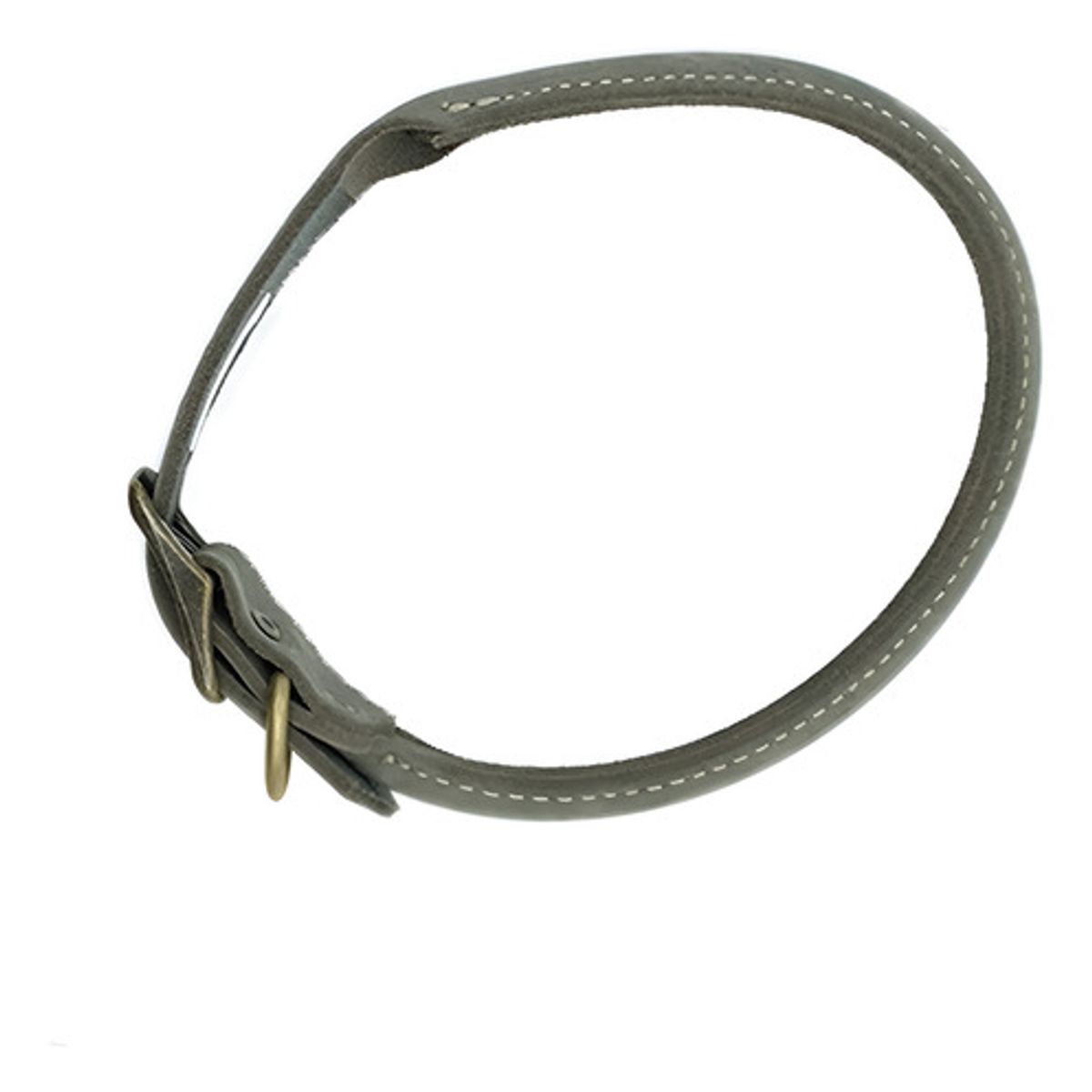GENERICO - Collar Coastal Perro Circle T Redondo De Cuero 6055cm Color Gris Tamaño Del Collar 55 Cm