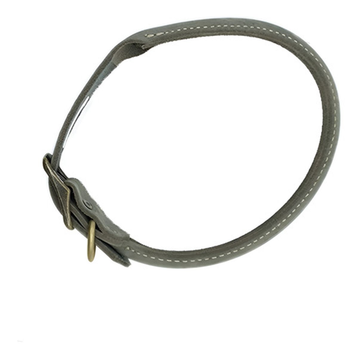 GENERICO - Collar Coastal Perro Circle T Redondo De Cuero 6055cm Color Gris Tamaño Del Collar 55 Cm