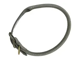 GENERICO - Collar Coastal Perro Circle T Redondo De Cuero 6055cm Color Gris Tamaño Del Collar 55 Cm