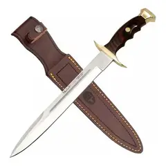 GENERICO - Cuchillo Muela Para Caceria Bowie Bw19 Color Café