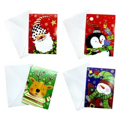 GENERICO - TARJETA NAVIDEÑA 95X135CM INFANTIL X2PCS X12