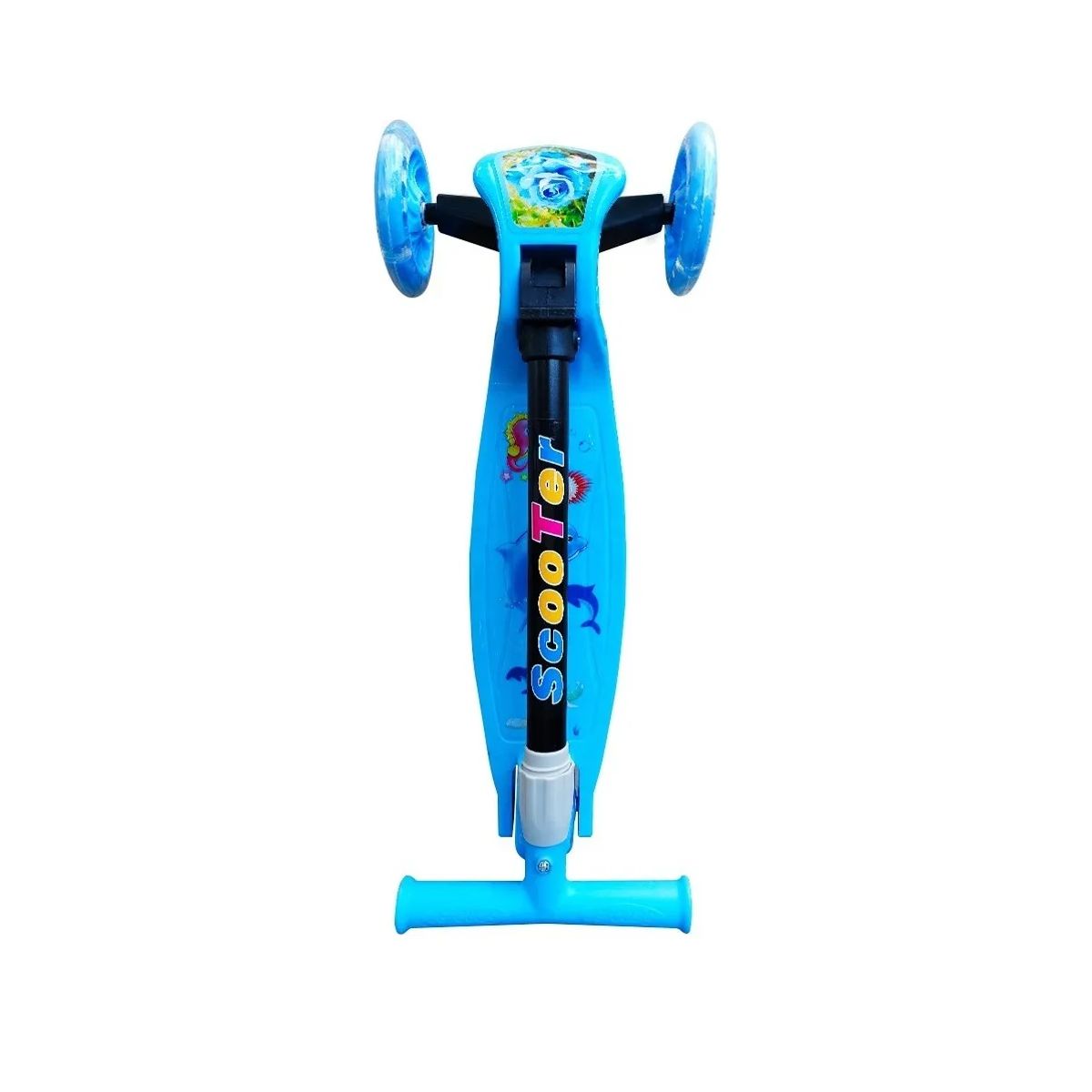 GENERICO - Scoorter 3 Ruedas con Luces para Niños Azul