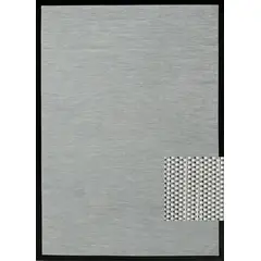 DECORUGZ - Alfombra Vinílica Lavable Oslo borde negro 150x200